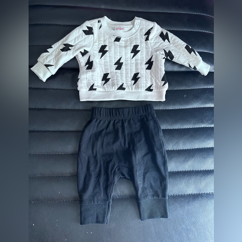 Cat & Jack Black and White Kids Matching Set